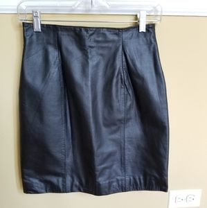 Leather Mini Skirt
